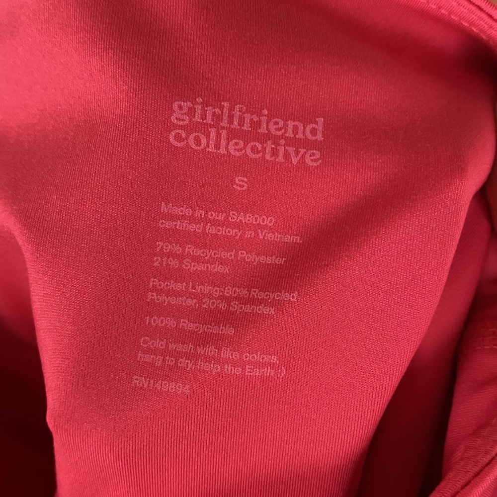 Girlfriend Collective pink bike shorts - Picture 6 of 6